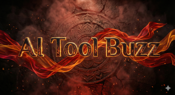 Create image 3D cinematic title text “AI Tool...