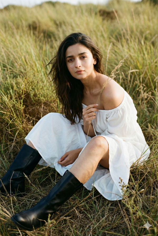 Use my face from attached photo Seorang wanita...