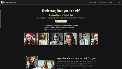 AI Avatar Generator Screenshot
