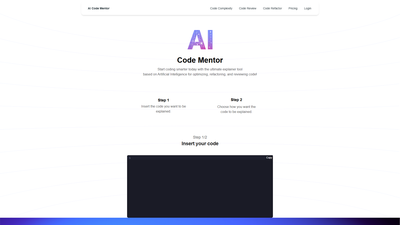AI Code Mentor Screenshot