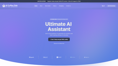 AI Coffee Club Screenshot