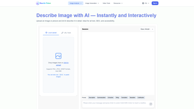 AI Describe Picture Screenshot