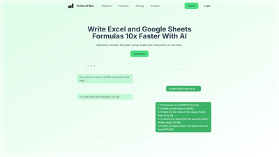 AI Excel Bot Screenshot