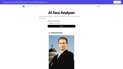 AI Face Analyzer Screenshot