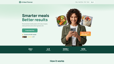 AI Meal Planner Screenshot