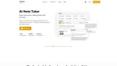 AI Notebook App Screenshot