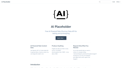 AI Placeholder Screenshot