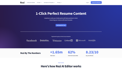 AI Resume Editor Screenshot