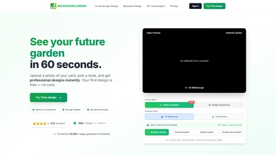 AIGardenPlanner Screenshot