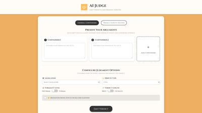 AIjudge Screenshot