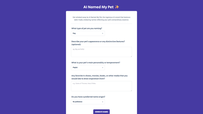 Ainamedmypet Screenshot
