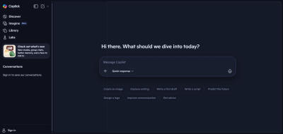 Microsoft Copilot Screenshot
