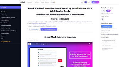 AI Mock Interview [sqlpad] Screenshot