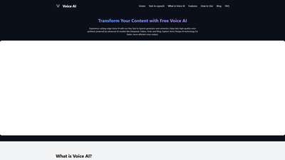 Voice Design AI Screenshot