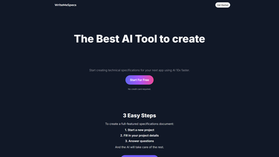 WriteMeSpecs Screenshot