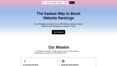 Your Blogging Assistant Screenshot
